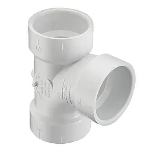Charlotte Pipe DWV PVC T-joint fitting for drainage and venting
